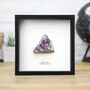 Amethyst Geode Box Frame Museum Quality Real Crystal Gemstone Journaling Manifestation Gifting Chakra Spirituality Interior Design Home Decor Wall Hanging Display Gift Ornament, thumbnail 1 of 4