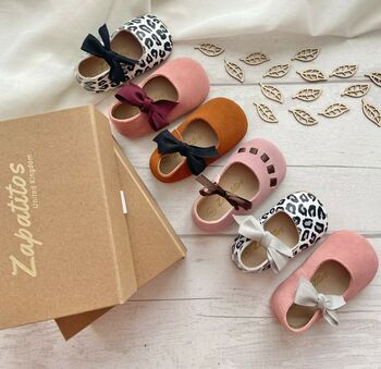Rosa Suede Baby Shoes With Keepsake Box, 6 of 6