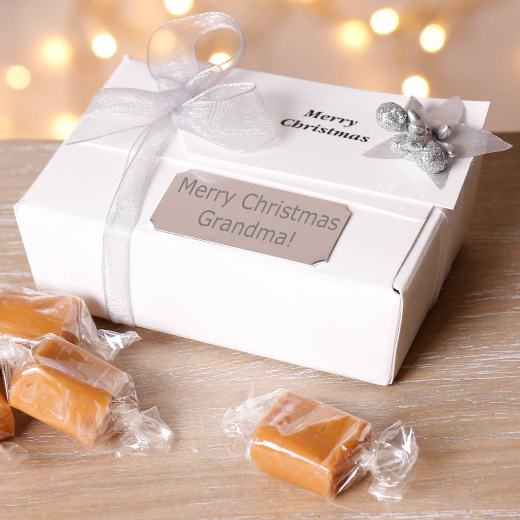 Personalised Luxury Christmas Vanilla Fudge Gift By Dibor