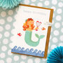 Mermaid Happy Birthday Card, thumbnail 1 of 5