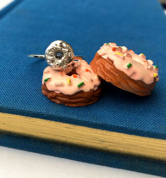 Sterling Silver Mini Doughnut Ring, 3 of 11