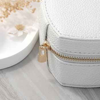 Personalised White Heart Jewellery Case, 5 of 6