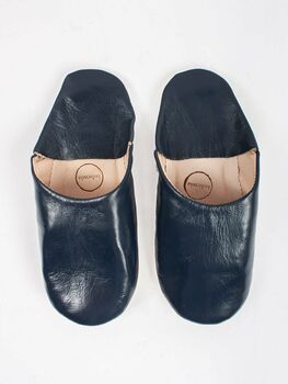 Men's Leather Babouche Slippers, 5 of 10
