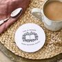 Personalised Tea And Books Ceramic Coaster, thumbnail 1 of 4