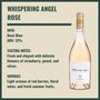 Personalised Whispering Angel Rose Wine Gift Set, thumbnail 4 of 9