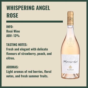 Personalised Whispering Angel Rose Wine Gift Set, 4 of 9