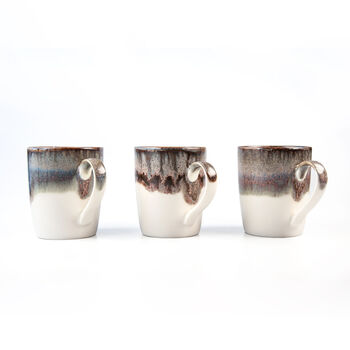 Brown U Shaped Handmade Porcelain Mug, 7 of 7