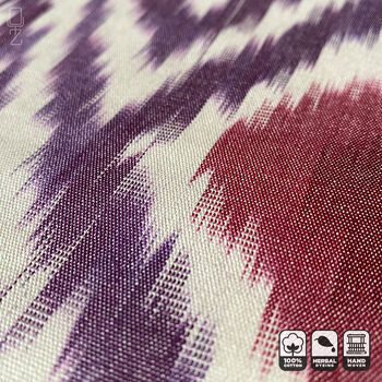 Purple Handwoven Ikat Cushion Cover, 4 of 7