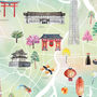 Tokyo Illustrated City Map Art Print, thumbnail 3 of 5