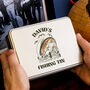 Personalised Fathers Day Fish Bait Tin Gift For Him, thumbnail 1 of 2