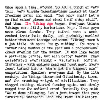 Viking Quotes Gift Print, 2 of 9