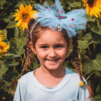 Tulle Headband With Pom Poms, 2 of 7