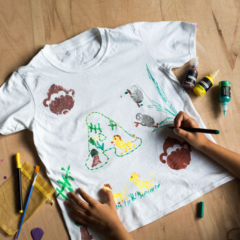 Personalised Jungle T Shirt Painting Craft Kit, 3 of 12
