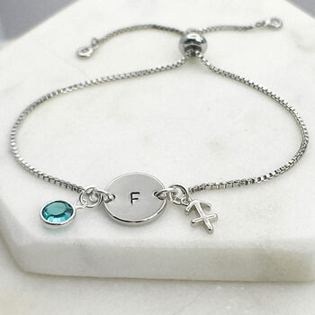 Silver Plated Sagittarius Zodiac Bracelet, 4 of 7