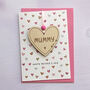 Keepsake Mummy Heart Mother's Day Card, thumbnail 1 of 2
