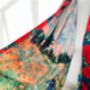 Poppy Fields By Monet And Poppy Print Reversible Scarf, thumbnail 3 of 4