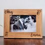 Personalised Names Solid Oak Photo Frame, thumbnail 1 of 4