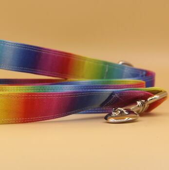 Rainbow Ombré Dog Collar And Lead Accessory Set, 2 of 12