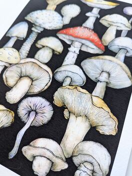 Wild Mushroom Fine Art Giclée Print, 6 of 6