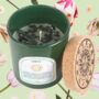 Libra Star Sign Candle Scented With Jasmine Topped With Gemstones, thumbnail 1 of 3