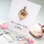 Bloomin' Wooden Charm Personalised Birthday Card, thumbnail 6 of 7