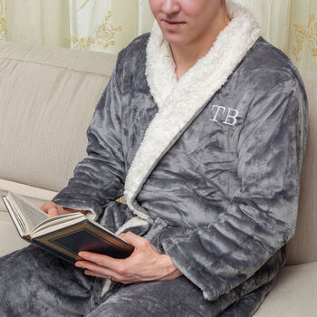 Personalised Fleece Dressing Gown, 4 of 11