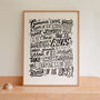 Gimme Gimmie Gimmie, Abba Lyrics Print, Disco Print, thumbnail 1 of 9