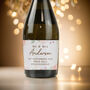Personalised Floral Watercolour Bottle Of Prosecco, thumbnail 3 of 4