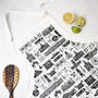 Liverpool Illustrated Black And White Apron, thumbnail 1 of 9