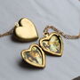 Simple Heart Locket Personalised Necklace, thumbnail 7 of 10