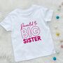 Promoted To Big Sister T Shirt, thumbnail 1 of 6