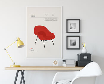 Womb Chair Furniture Design Print, 2 of 5