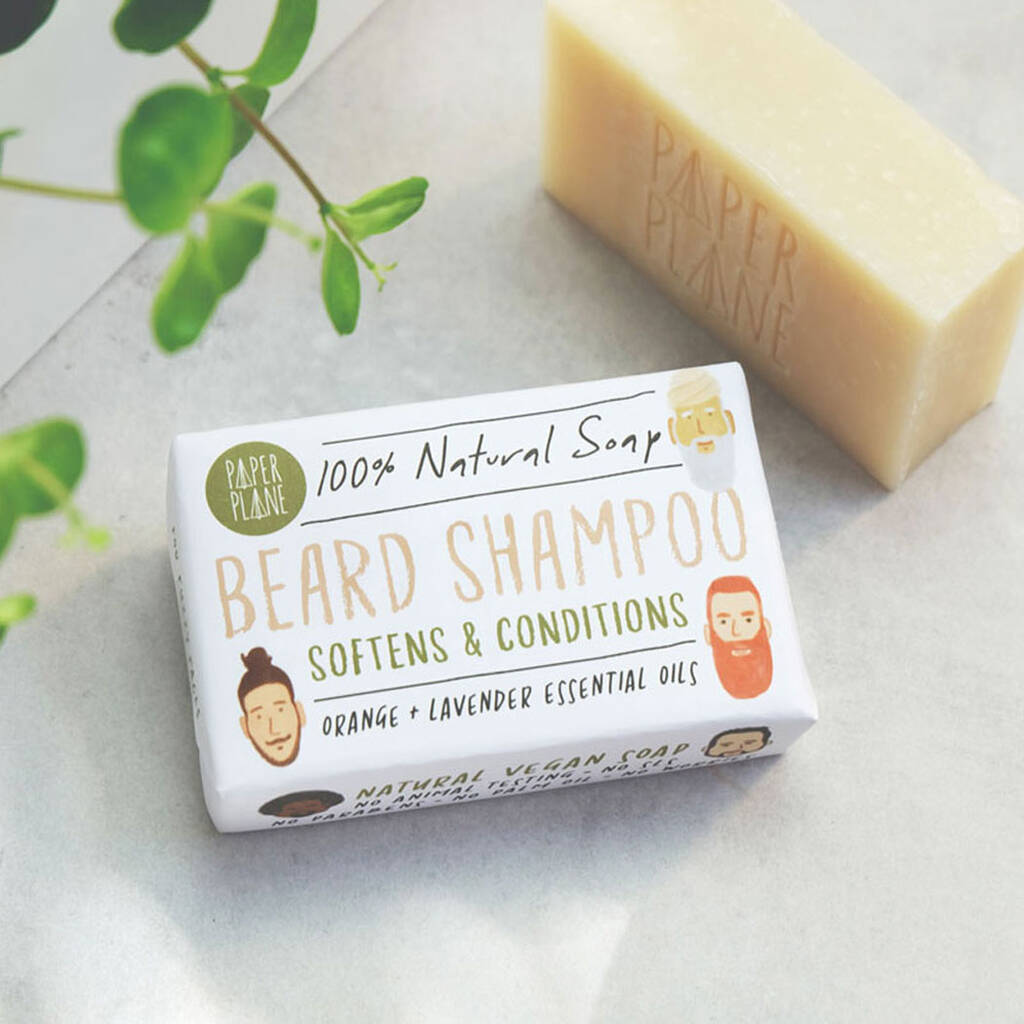 100% Natural Beard Shampoo Bar Vegan And Plastic Free, 1 of 5