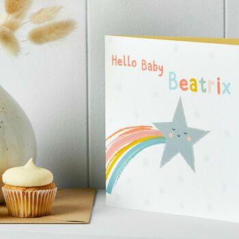 Personalised Star Congratulations New Baby Card, 3 of 3