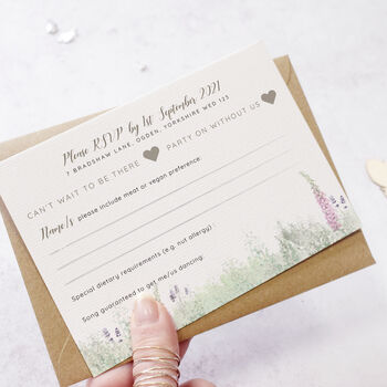 'Whimsical' Concertina Fold Wedding Invitation, 7 of 9