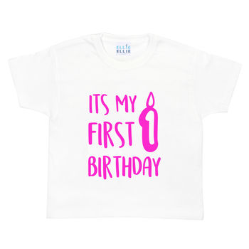 'It's My 1st Birthday' Baby Grow Vest / T Shirt, 2 of 10