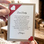 Letter To Daddy Keepsake Card, thumbnail 2 of 7