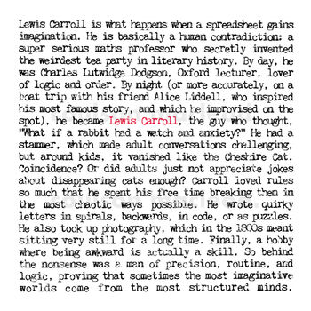 Lewis Carroll Greeting Card For Book Lovers, 2 of 6