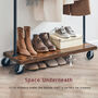 Contemporary Industrial Clothes Rack Planter Trolley, thumbnail 7 of 8