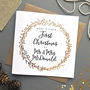 'Our First Married Christmas' Foiled Card, thumbnail 1 of 4