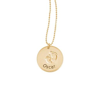 Baby Steps Footprint Necklace, 3 of 5
