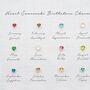 Esme Heart And Heart Birthstone Personalised Necklace, thumbnail 9 of 12