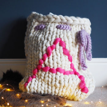 Personalised Jumbo Knit Santa Sack, 5 of 7