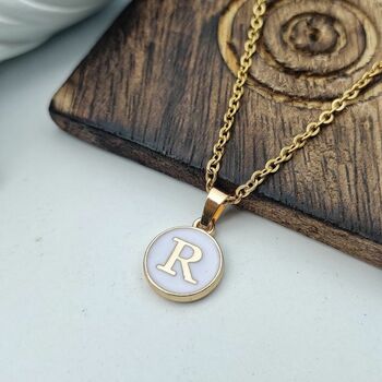 Personalized Mini Initial Letter Charm Pendant, 5 of 5