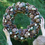 Giant Wild Holly Christmas Wreath And Bow, thumbnail 6 of 6