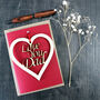 Love You Dad Father's Day Card With Woodcut Keepsake, thumbnail 5 of 5