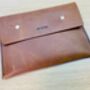 Personalised Tan Leather A5 Travel Documents Wallet, thumbnail 12 of 12