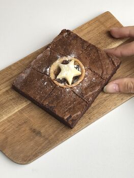 Christmas Mince Pie Brownies Letterbox Gift, 2 of 2