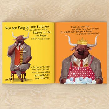 Personalised King Of Dads Fathers Day Book, 6 of 12