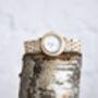 Womens Wristwatch Beige Wood Watch, Sustainable Watch, thumbnail 7 of 7